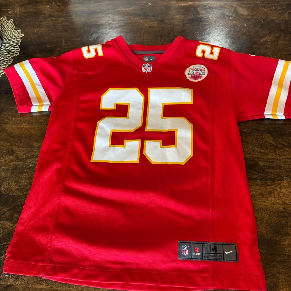 Nike Kids Red and White Jersey